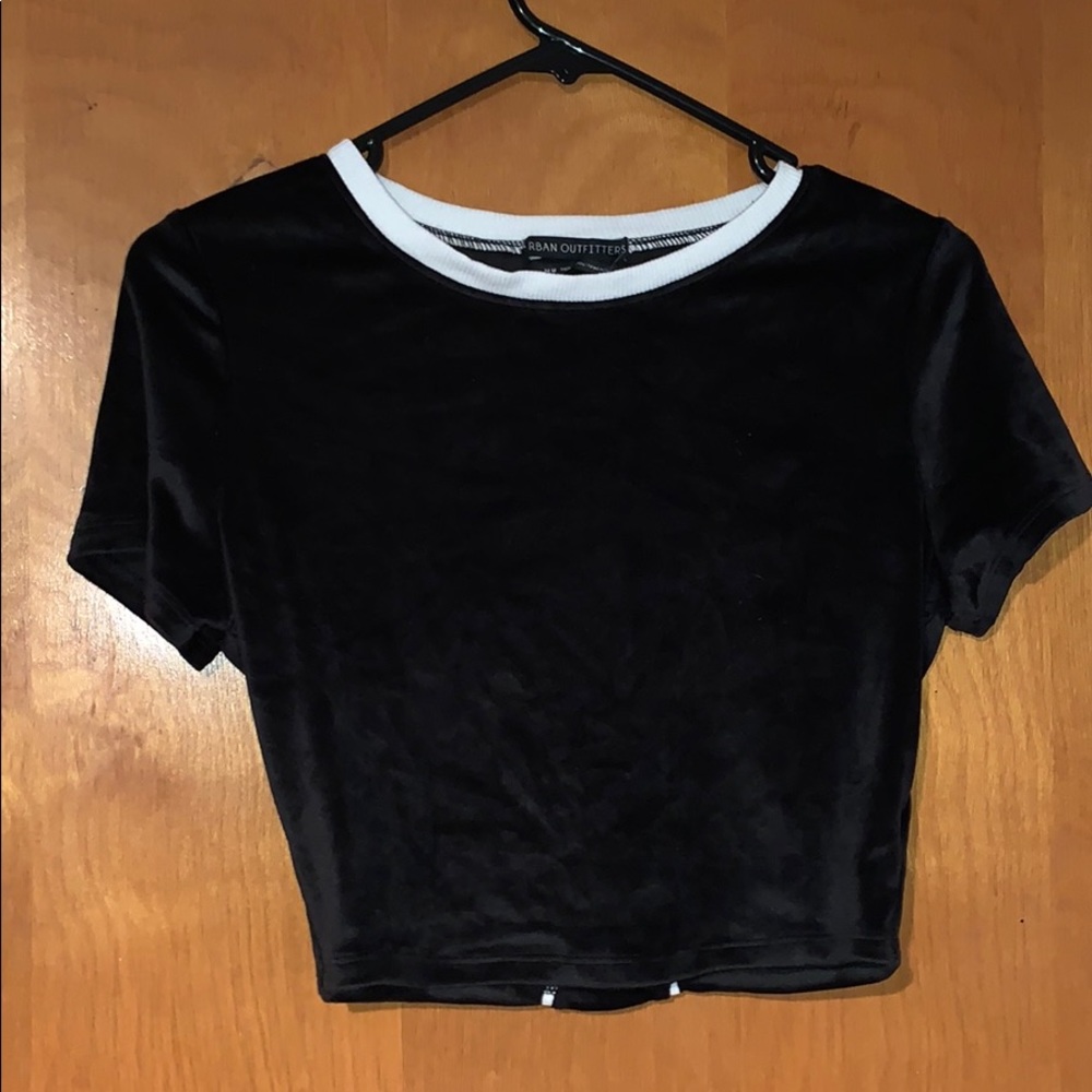Suede crop top